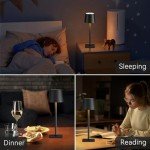 2 Pack Rechargeable Cordless Table Lamps