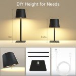 2 Pack Rechargeable Cordless Table Lamps