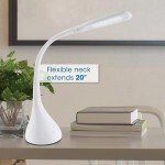 Adjustable OttLite LED Desk Lamp with Dimmable Light