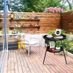 Black 2-Tier Round End Table for Small Spaces