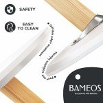 BAMEOS Bamboo Triangle Nesting Tables - Set of 2