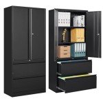 STANI Black 2 Drawer Lateral File Cabinet