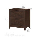 Key West 2 Drawer Lateral File Cabinet - Bing Cherry