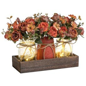 3-Piece Mason Jar Table Centerpiece Set