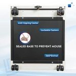 3-Drawer Mobile File Cabinet with Lock - White