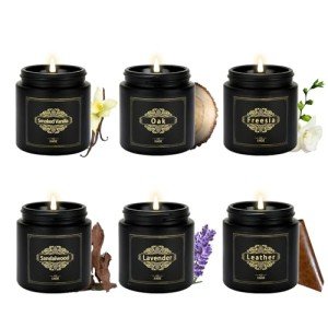 Men’s Scented Candle Gift Set - 6 Pack