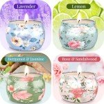 Relaxing Scented Candle Set - 4 Pack Gift