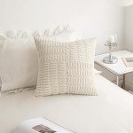 Set of 2 Boho Textured Throw Pillow Covers