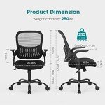 Ergonomic Rolling Office Chair with Lumbar Support