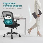 Ergonomic Rolling Office Chair with Lumbar Support
