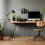 Adjustable Black Desk Lamp with Metal Clamp