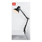 Adjustable Black Desk Lamp with Metal Clamp