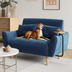Brelice 47" Velvet Loveseat Sofa for Small Spaces