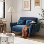 Brelice 47" Velvet Loveseat Sofa for Small Spaces