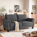 70" Velvet Mid-Century Loveseat for Small Spaces