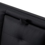 Modern Faux Leather Tufted Futon Sofa Bed