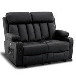 MCombo 61" Electric Reclining Loveseat with USB Charge