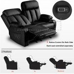 MCombo 61" Electric Reclining Loveseat with USB Charge
