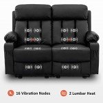 MCombo 61" Electric Reclining Loveseat with USB Charge