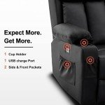 MCombo 61" Electric Reclining Loveseat with USB Charge