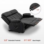 MCombo 61" Electric Reclining Loveseat with USB Charge