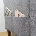 Mellow HANA Modern Heather Grey Linen Loveseat