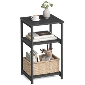 VASAGLE Small Side Table in Classic Black