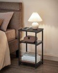 VASAGLE Small Side Table in Classic Black