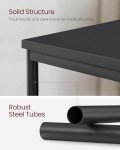 VASAGLE Small Side Table in Classic Black