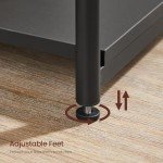 VASAGLE Small Side Table in Classic Black