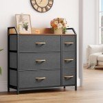 YITAHOME 6-Drawer Fabric Dresser for Bedroom