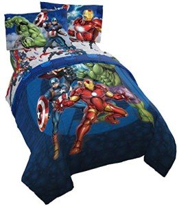 Marvel Avengers 5-Piece Blue Bed Set