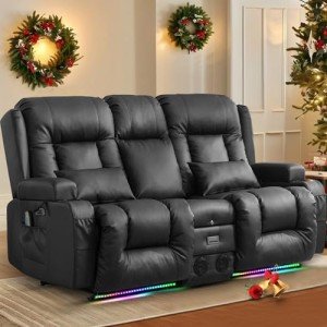 TUNYI Massage Recliner Chair with LED Lights
