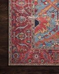 Loloi II Loren Blue/Red 7'6" x 9'6" Rug