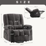 BOSMILLER Power Lift Recliner with Heat & Massage