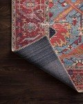 Loloi II Loren Blue/Red 7'6" x 9'6" Rug