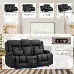 TUNYI Massage Recliner Chair with LED Lights