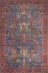 Loloi II Loren Blue/Red 7'6" x 9'6" Rug