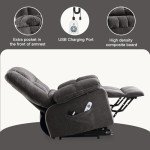 BOSMILLER Power Lift Recliner with Heat & Massage
