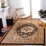 Lyndhurst 6' x 9' Black & Beige Area Rug