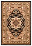 Lyndhurst 6' x 9' Black & Beige Area Rug