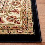 Lyndhurst 6' x 9' Black & Beige Area Rug