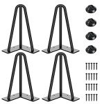 8-Inch Hairpin Table Legs - Mid-Century Style (4PCS)