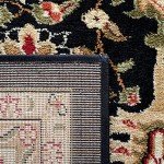 Lyndhurst 6' x 9' Black & Beige Area Rug