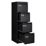 4-Drawer Vertical File Cabinet for Home Office
