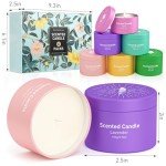 Lavender Scented Candle Set – 6 Pack