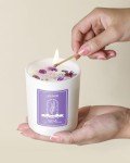 Lavender Soy Candles with Crystals - 10oz