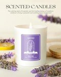 Lavender Soy Candles with Crystals - 10oz