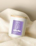 Lavender Soy Candles with Crystals - 10oz