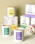 Lavender Soy Candles with Crystals - 10oz